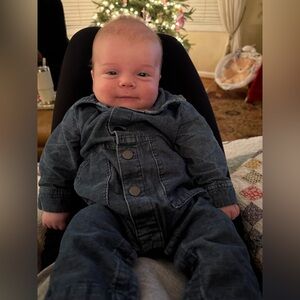 Cat & Jack Blue Denim Kids One Piece 0-3 months